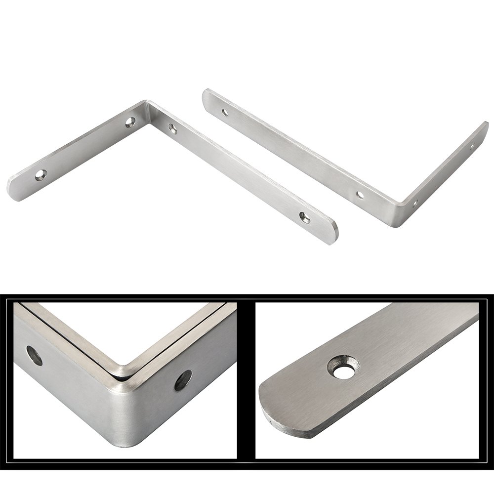 Staffe Per Mensole In Acciaio Nero - Dimensioni Tavola - Foto 11