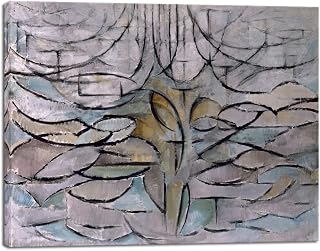 Wieco Art Canvas Prints The Flowering Apple Tree, 1912 by Piet Cornelies Mondrian Classic Art Reproductions Canvas Wall Art for Home Decoration