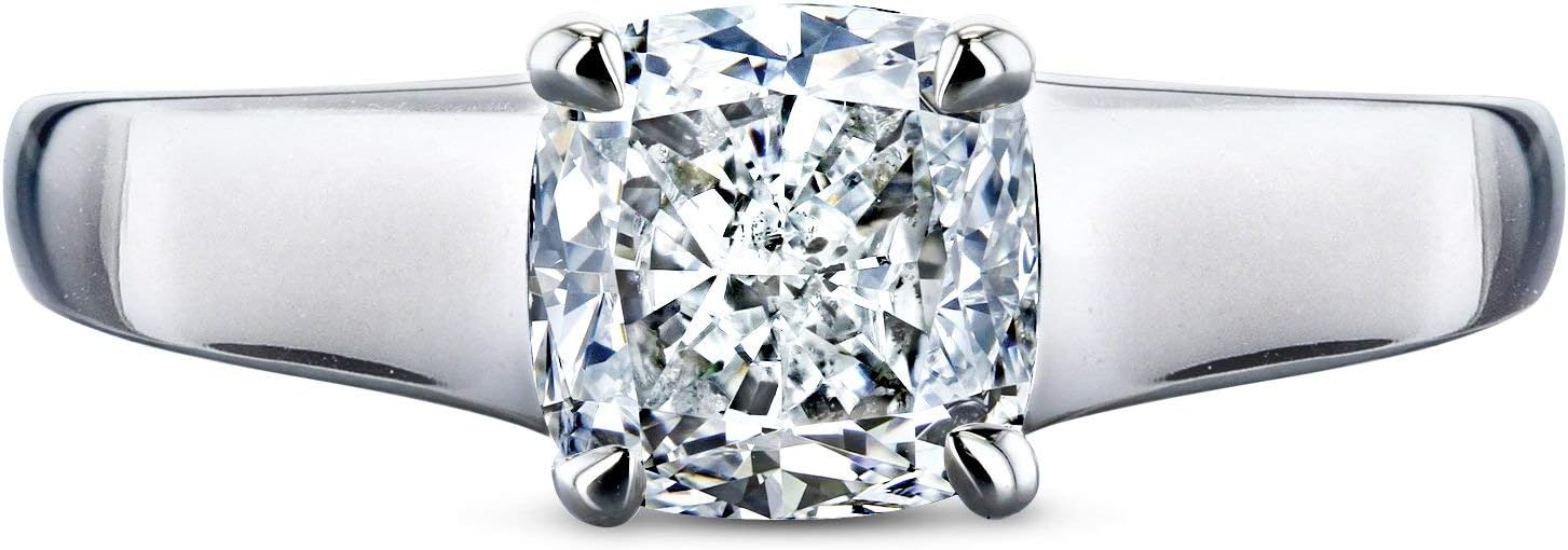 Kobelli Diamond Classic Solitaire Ring 1 Carat in 14k White Gold