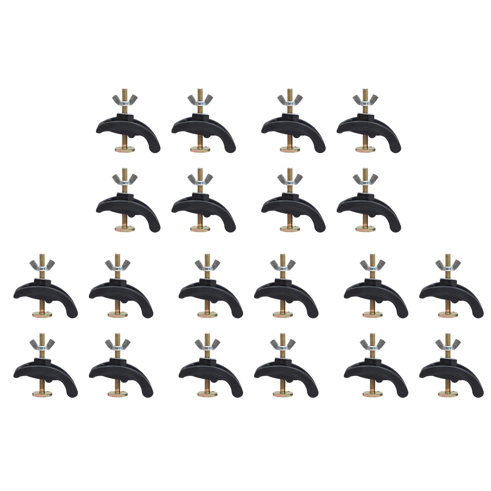 Jnchdghwa Black 20Pcs Cnc Engraving Machine Press Plate Clamp Fixture For T-Slot Working Table
