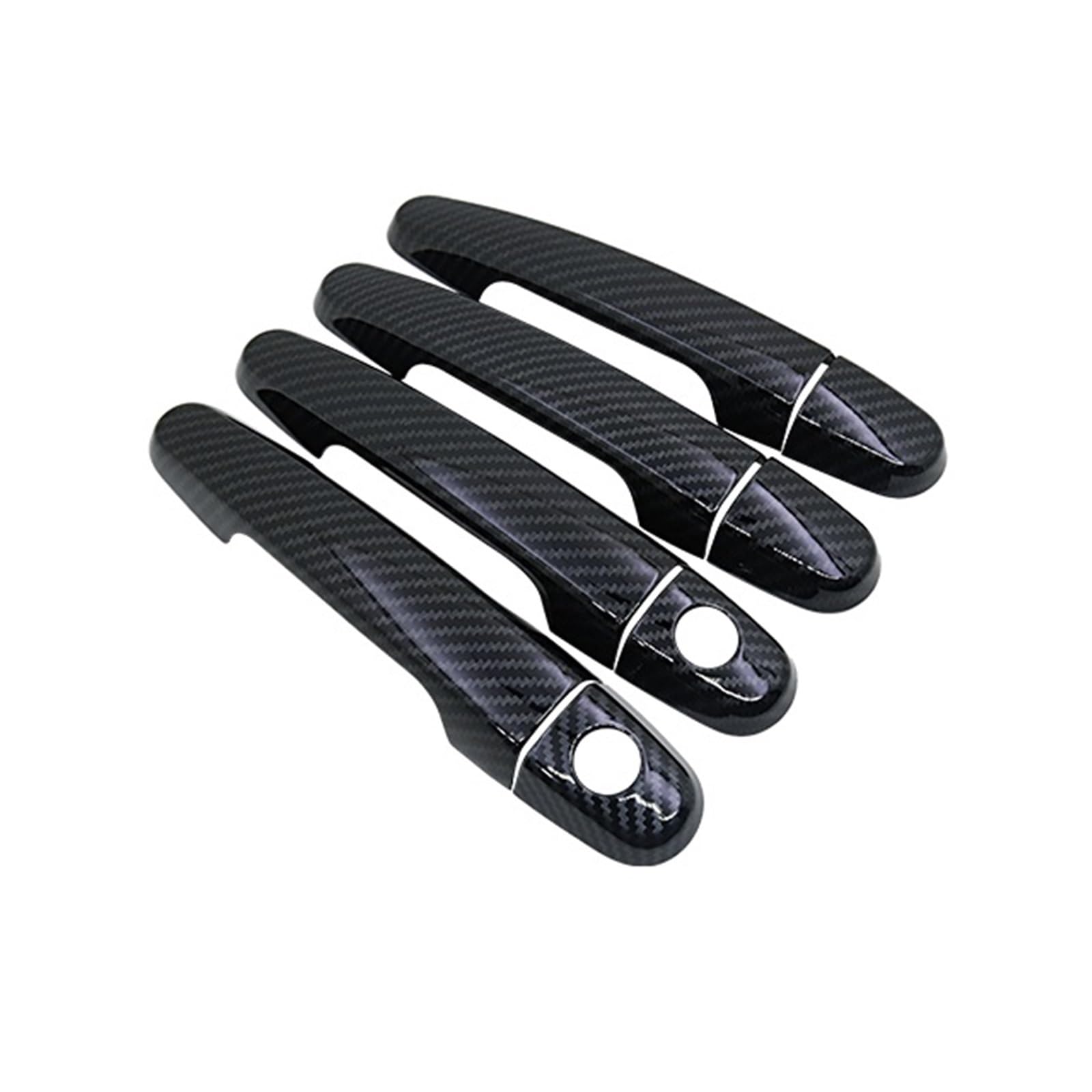 Drezzo 2 Keyhole 4 Door 1 Car Exterior Door Handle Car Door Handle Cover Trim Set For Toyota For Hilux Mk7 2005-2014(2 Keyhole 4 Door 1)