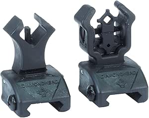 Diamondhead USA Inc. Polymer Diamond Integrated Sighting System Flip-up Front/Rear Sight with NiteBrite Black 1499