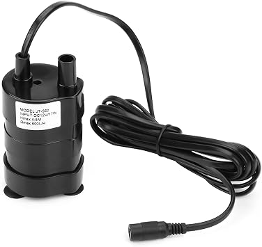 DC 12V -20°C-90°C Mini Submersible High Hydraulic Head Brushless Water Pump for Garden Fountain