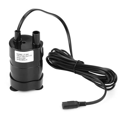 DC 12V Motor sin escobillas Bomba de agua sumergible Impermeable Alta cabeza hidráulica Ultra silencioso…