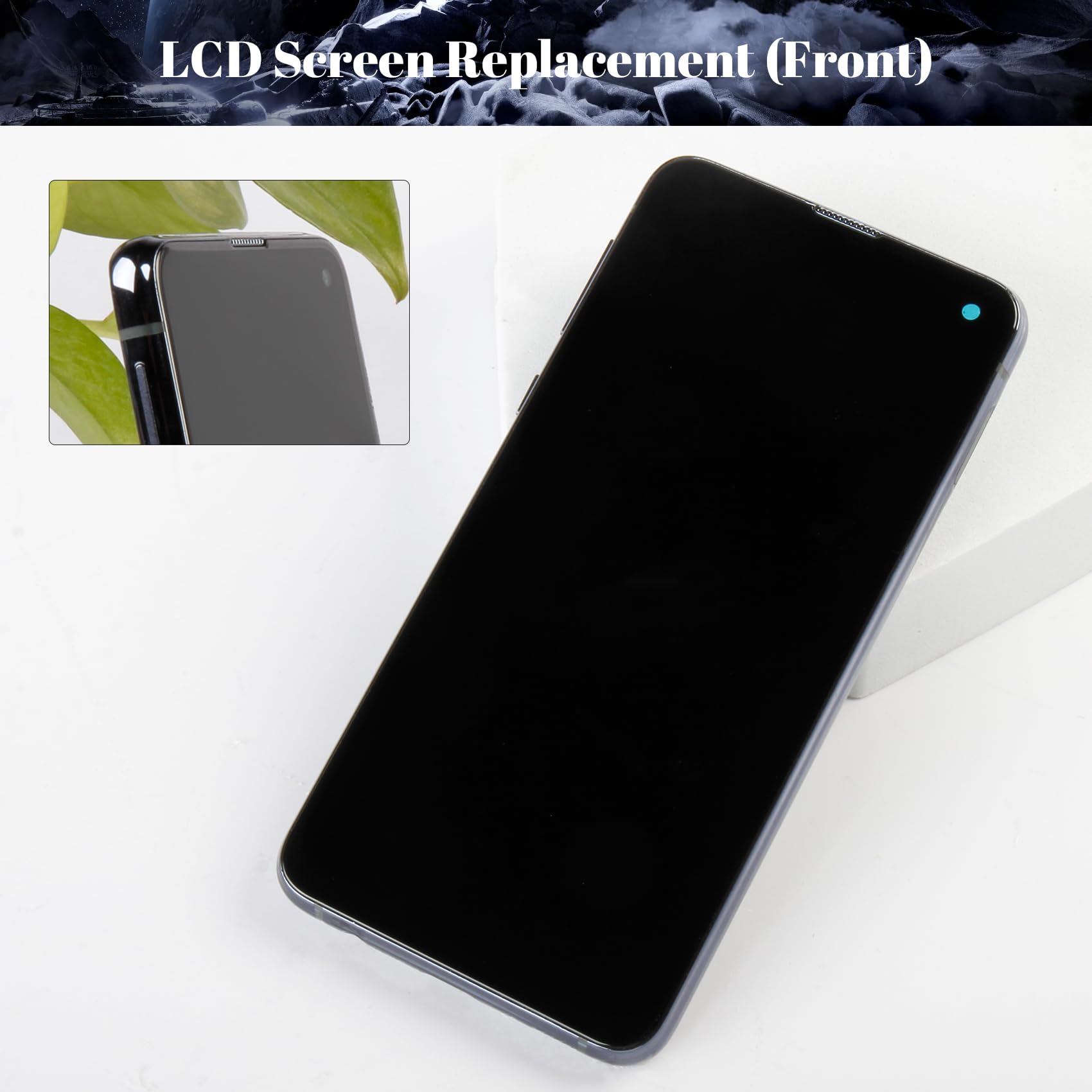 Incell LCD-Bildschirm für Samsung Galaxy S10E LCD G970 Display für SM-G970F, SM-G970U, SM-G970W LCD Display Touchscreen Digitizer Montage Reparaturteile mit Werkzeug (mit Rahmen, schwarz)