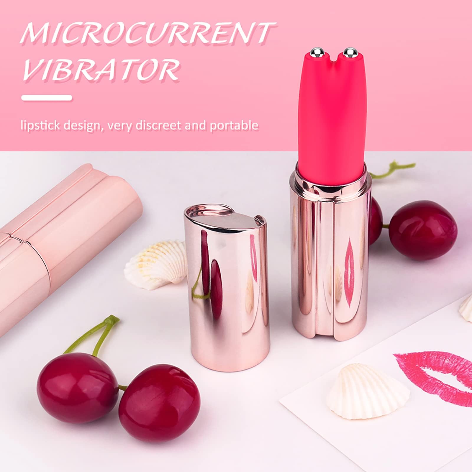 Mini Vibratoren für Sie Klitoris G Punkt Stimulator mit Leise Starke 9 Vibrationsmodi Elektrische Schock Lippenstift Vibro Ei Bullet Vibrator Tragbar Masturbation Sex Toys für Frauen Paare