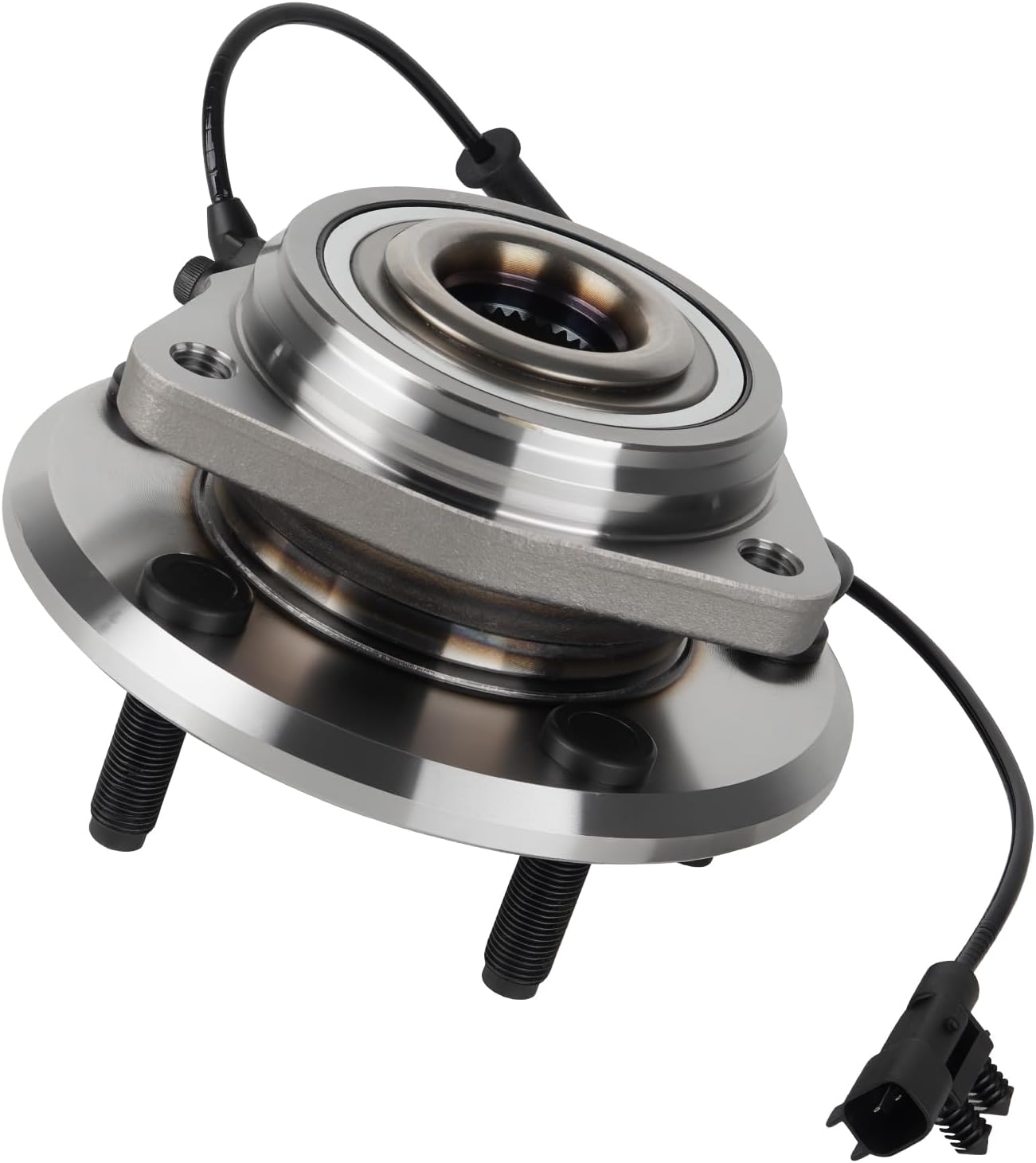 Front Wheel Hub Bearing Assembly fit for Jeep Wrangler 11-17 for Wrangler JK 2018 4WD 5Lugs w/ABS Replaces 513369 1pc