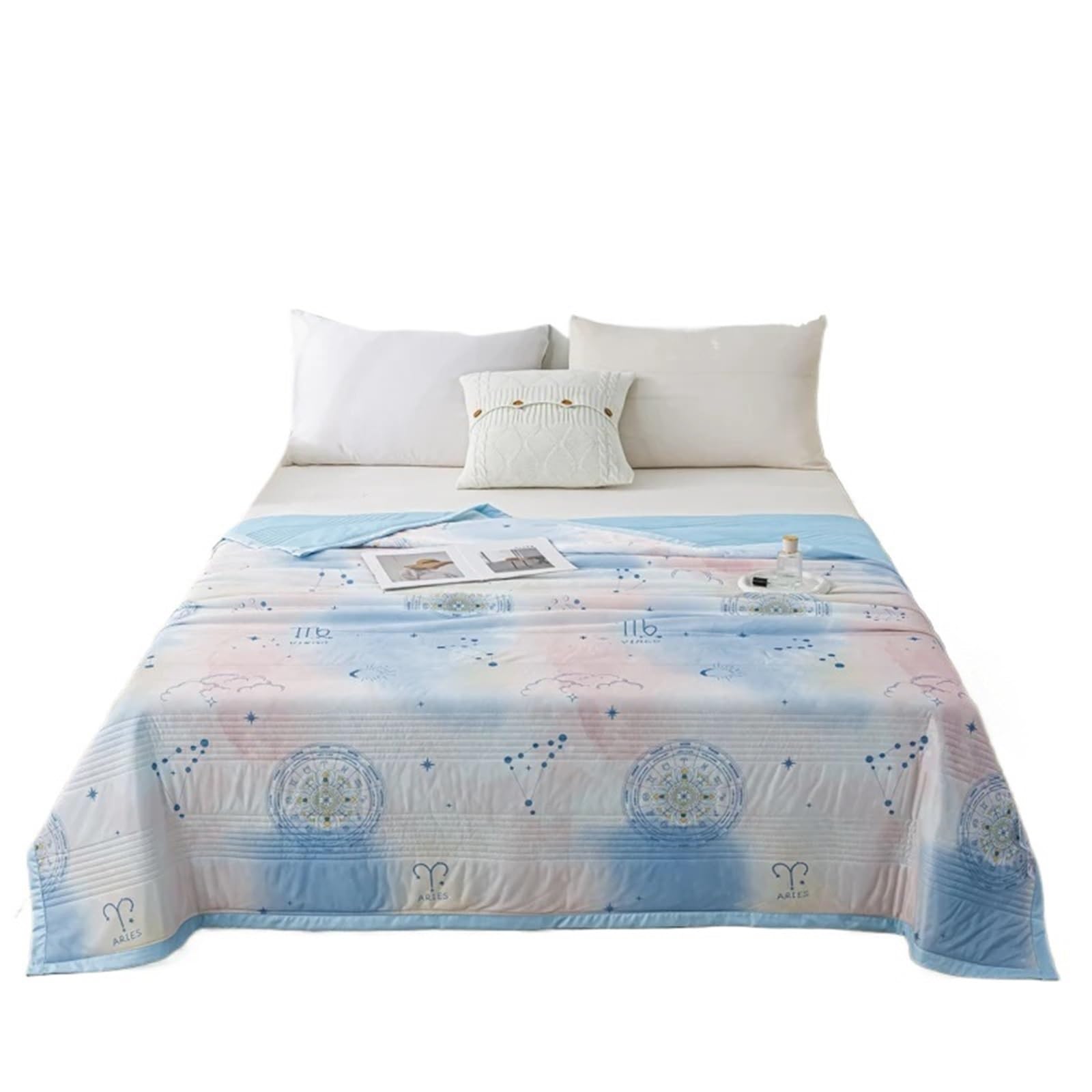 GSJNHY Cooling Blankets Summer Blanket Cooling Quilt Reversible Bedspread Quilted Coverlets King Size for summer(Color06,200x230cm)