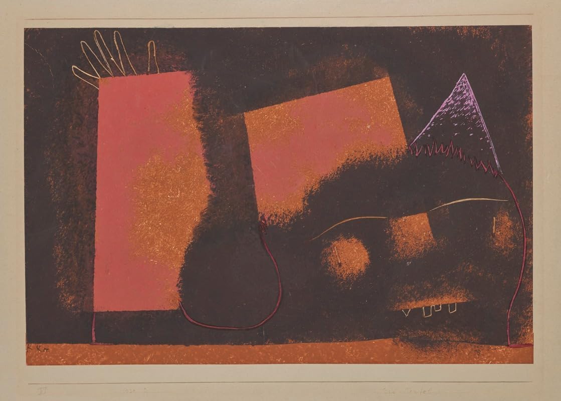 QSDTGHUIKP Abstract Paul Klee Posters《Erd Teufel 1930》Canvas Painting Paul Klee Wall Art Aesthetic Prints for Home Decor Wall Picture 16x24inx1 Unframed