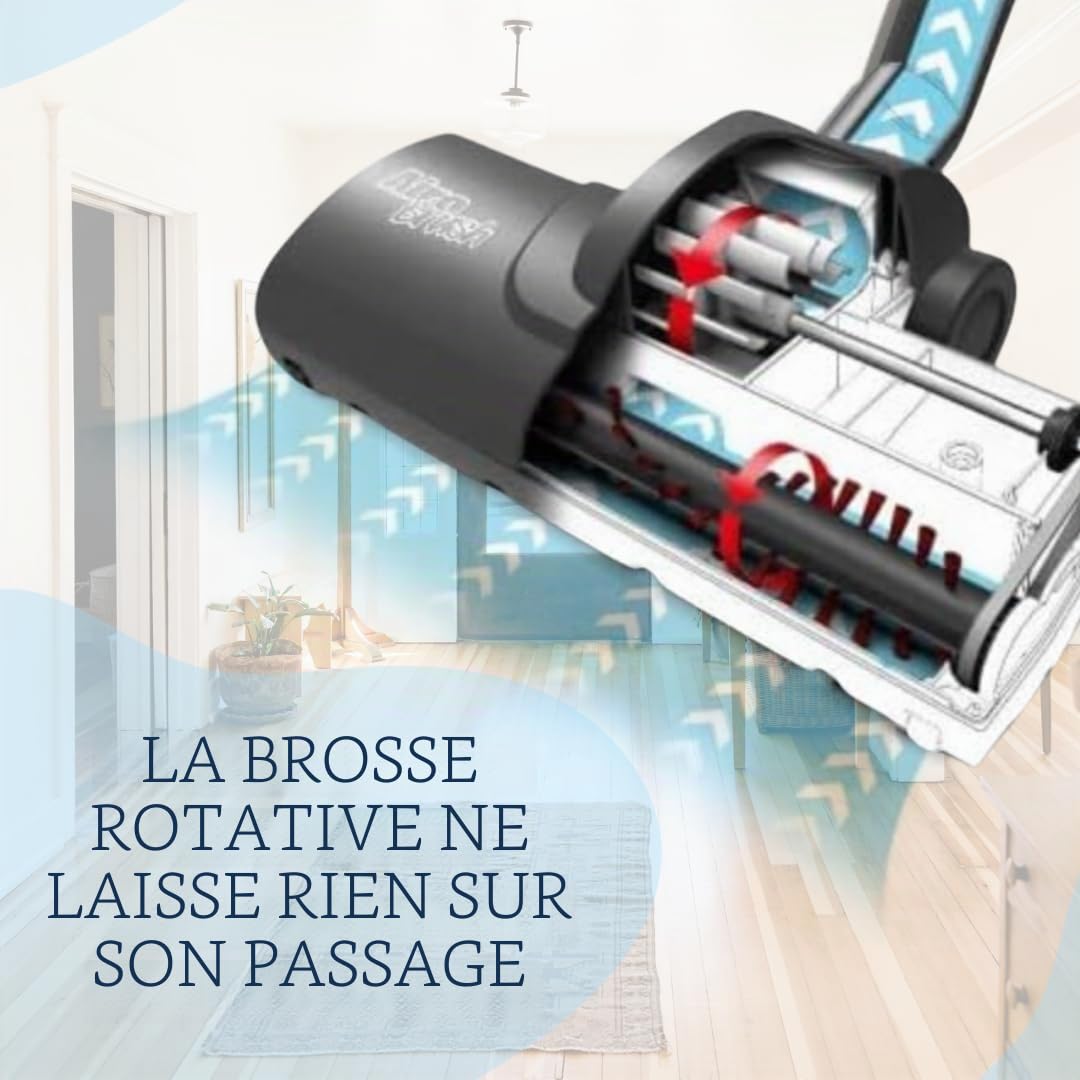 Tête de brosse Airo pour sols Numatic Henry Easy Ride Noire Parfaite pour sols durs et tapis - 907424 909553 pour tous les aspirateurs Henry de 32 mm - Garantie 6 mois