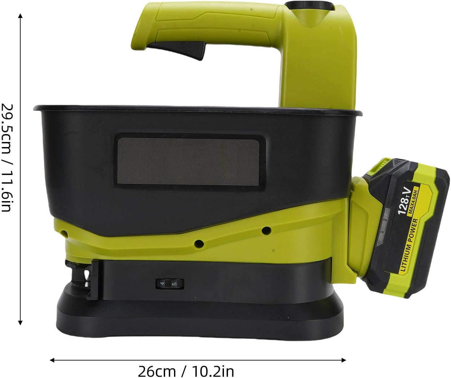 Cordless Grass Seed Spreader, Battery Powered Rock Salt Spreaders, Handheld Electric Fertilizer Broadcast Spreader for Available Year Round Lawn Garden Ice Melt