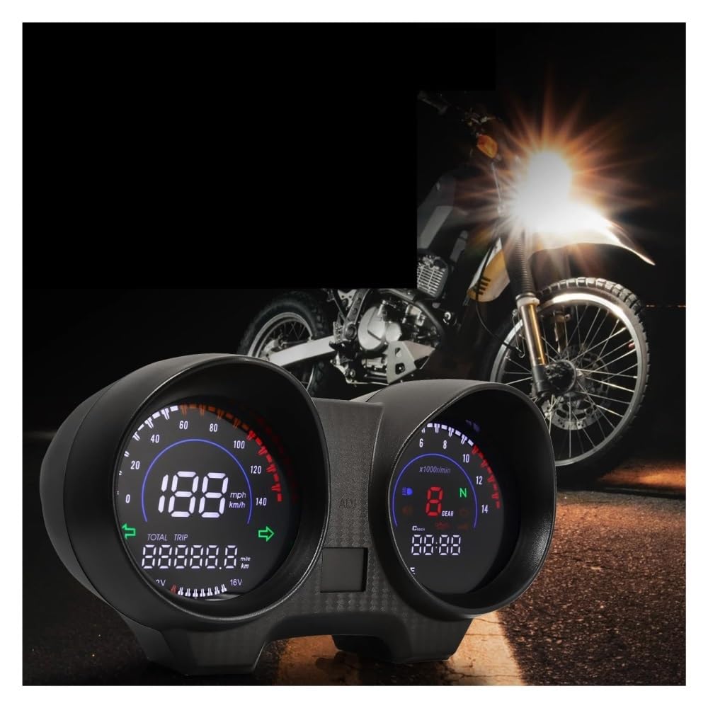 Contagiri moto strumento Per MAX125 Moto Digitale per RX110 per Brasile CG per TITAN150 per Fan150 Contachilometri Contagiri Display LED