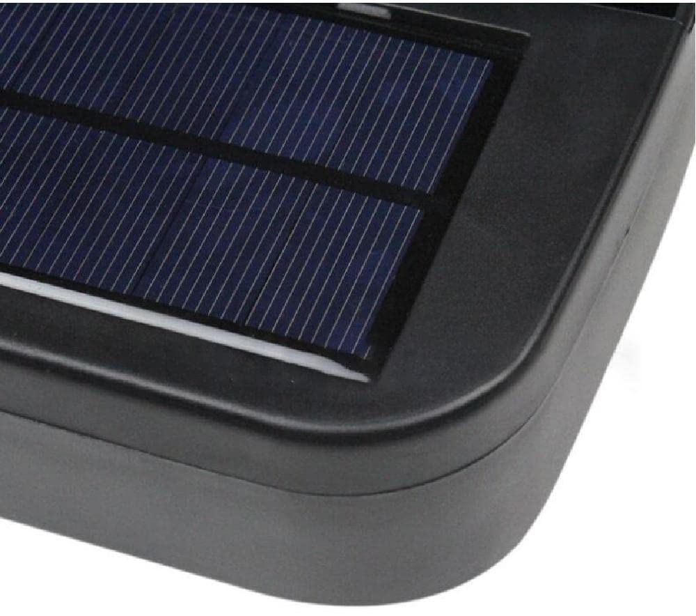 Riloer Mini climatiseur à énergie solaire, ventilateur d'extraction, ventilateur solaire de voiture portable 1W pour automobiles, rafraîchisseur d'air et refroidisseur - Noir