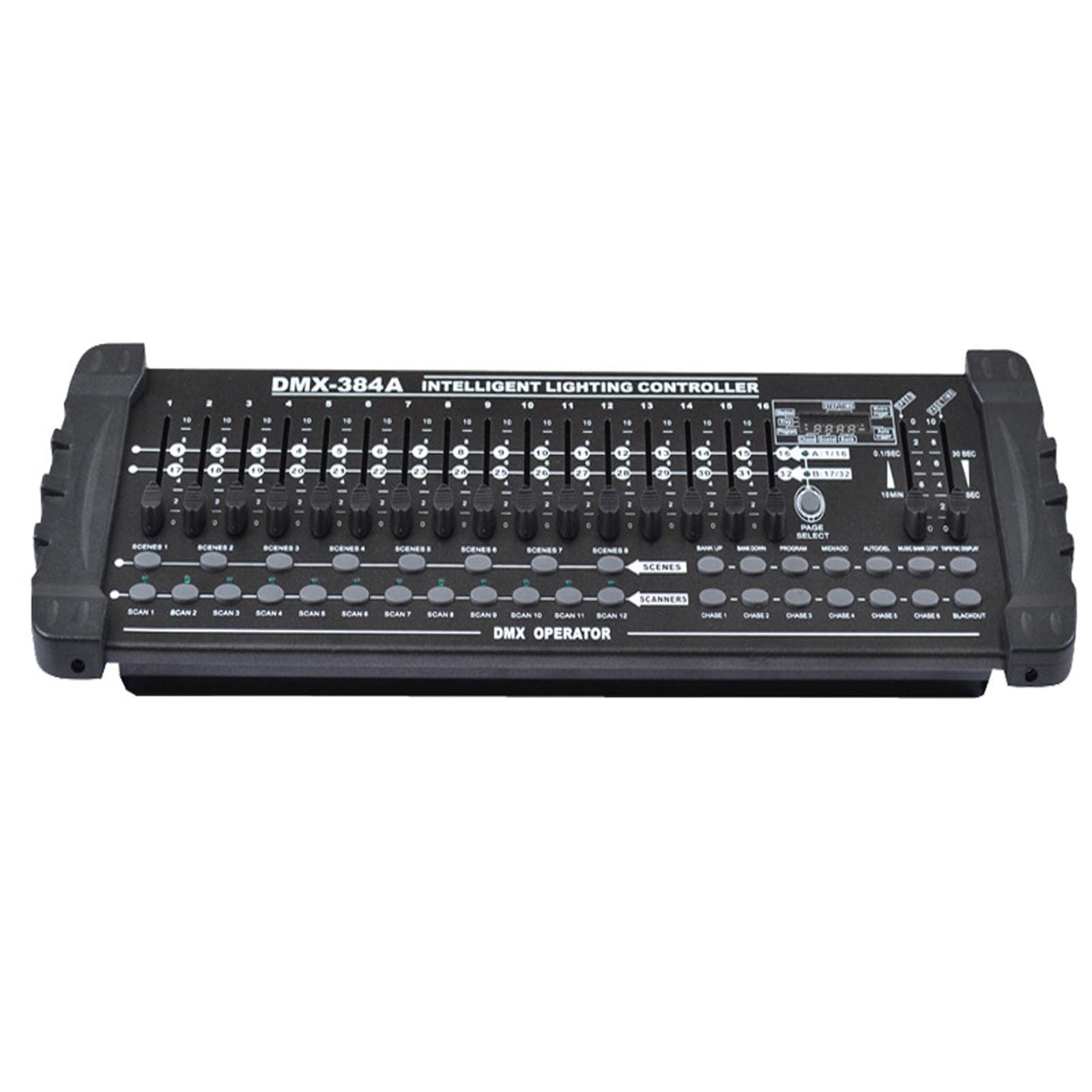 Dmx512 Bühnenlichtsteuerung, 384-kanal-minikonsole, Eingebauter Mikrofonkopf, 4-stellige Digitalanzeige, Lichtsteuerung Für Djs, Clubs, Bühnenshows, Partys