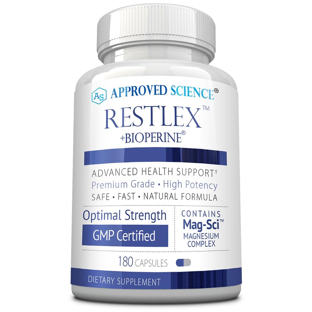 Approved Science Restlex for Restless Legs – Magnesium Glycinate for Calm Legs and Restful Legs – Natural Itching, Crawling, and Tingling in Feet and Legs - Calm, Restful Sleep Support - 1 Month — Amazon image 9