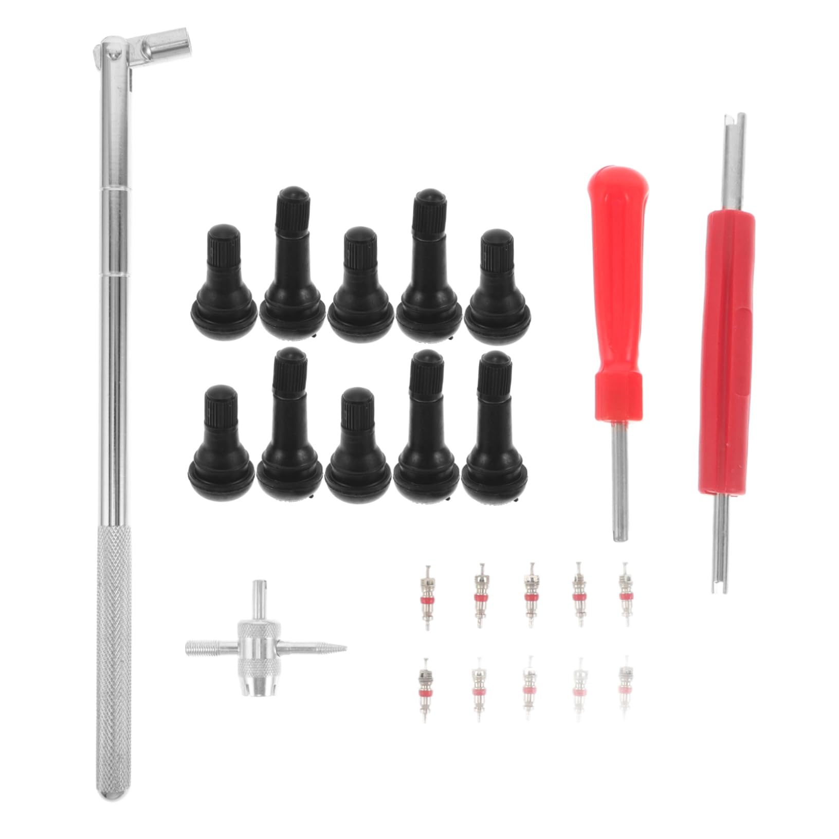 Cabilock 36pc Tire Valve Tool Kit Tr412 Tr413 Valve Remover Installer for Car Tire Maintenance