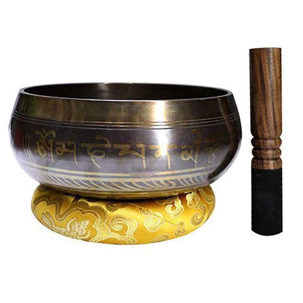 Cuenco Tibetano, Juego de Cuencos Tibetanos, Cuenco Tibetano de Meditación de 20cm, Promueve La Paz, Curación de Chakras Y Atención Plena