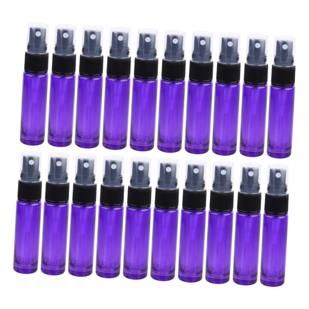 POPETPOP 20 Flacons Vaporisateurs de Parfum en Verre 10ml, Rechargeables et Portables, Format Mini pour Voyage et Usage Extérieur