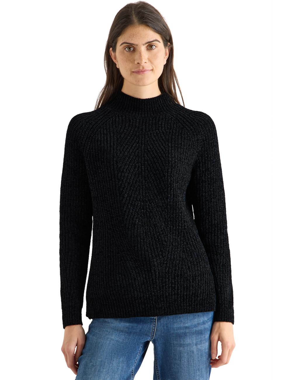 Cecil Damen 3016757 Turtleneck Chenille Pullover (1er Pack)