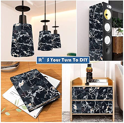 Image of 60CM X 200CM Kitchen Oil Proof Aluminium Foil Stickers, Self-Adhesive Wall Sticker Waterproof Anti-Mold and Heat Resistant, Kitchen Back Splash Wallpaper (Black)