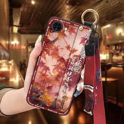Phone Case Compatible with ZTE Nubia S2E/S2R/S2 Lite, Shockproof Wristband Anti-knock Durable Lanyard Anti-dust Dirt-resistant F