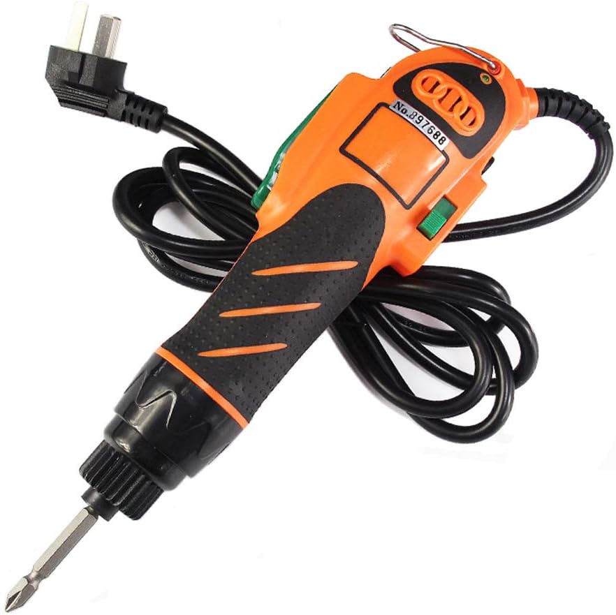 MXBAOHENG Electric Screw Driver Power Screwdriver Set Handheld 1/4 Hex Interface Torque Adjustable 3~60kgf.cm (220V)