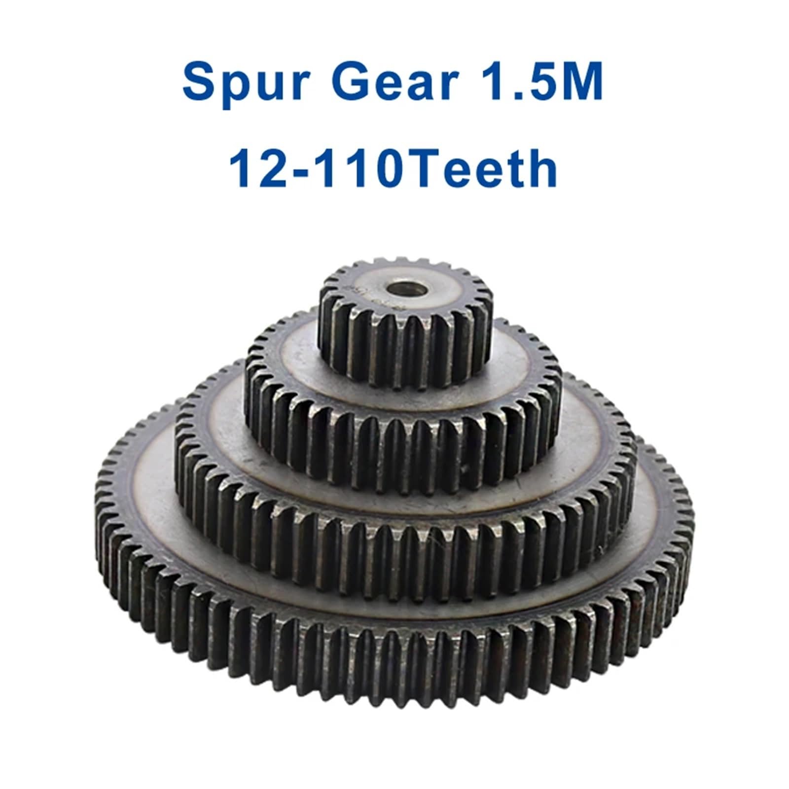 Ingranaggio elicoidale da 1,5 m, 28/29/30/31, foro da 10 mm, ingranaggio, acciaio a basso tenore di carbonio, ingranaggio piatto, altezza totale 15 mm, 1 pezzo (28 Teeth)