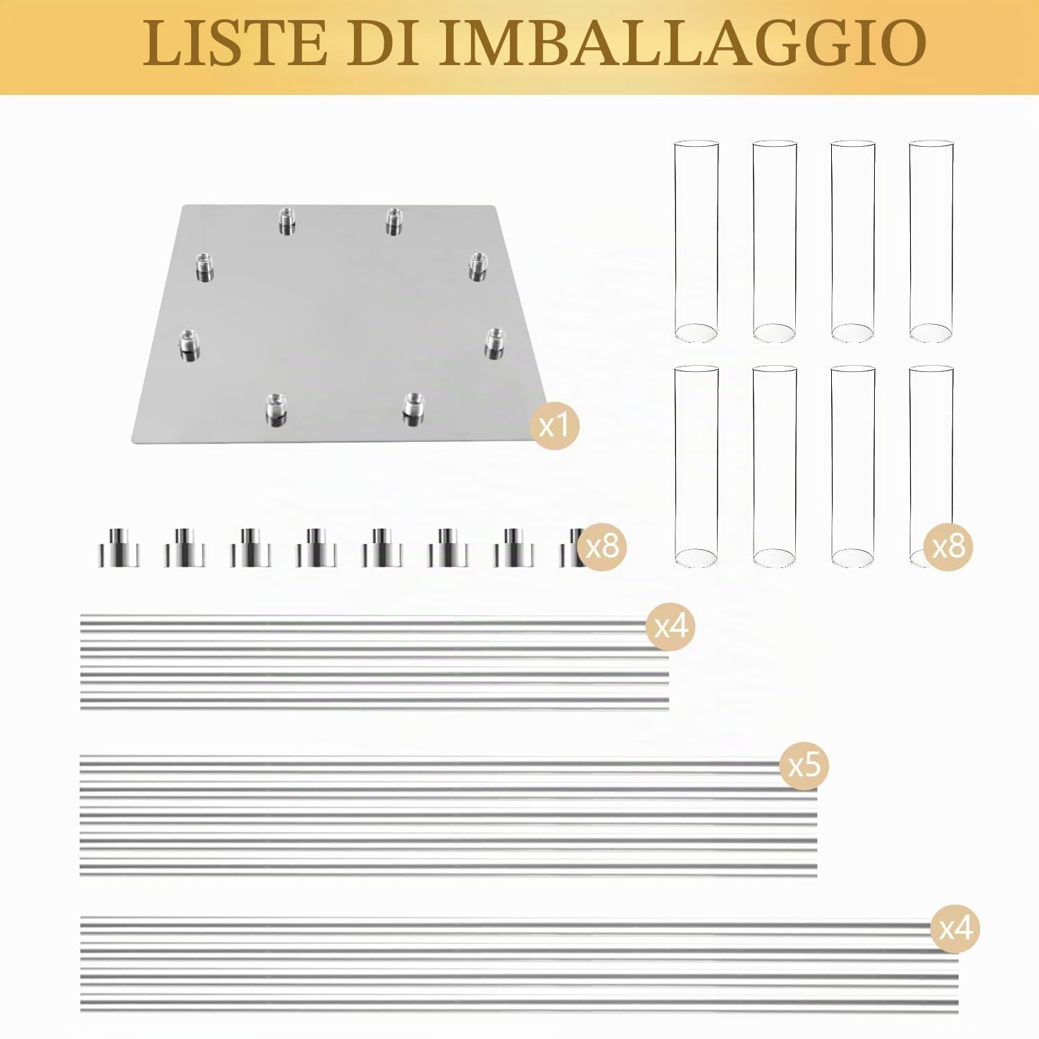 Portacandele da pavimento con paralume in acrilico, alto 125 cm, per candele LED coniche, centrotavola dorato per tavolo, matrimoni, feste, eventi, ricevimenti, decorazione per la casa (argento)