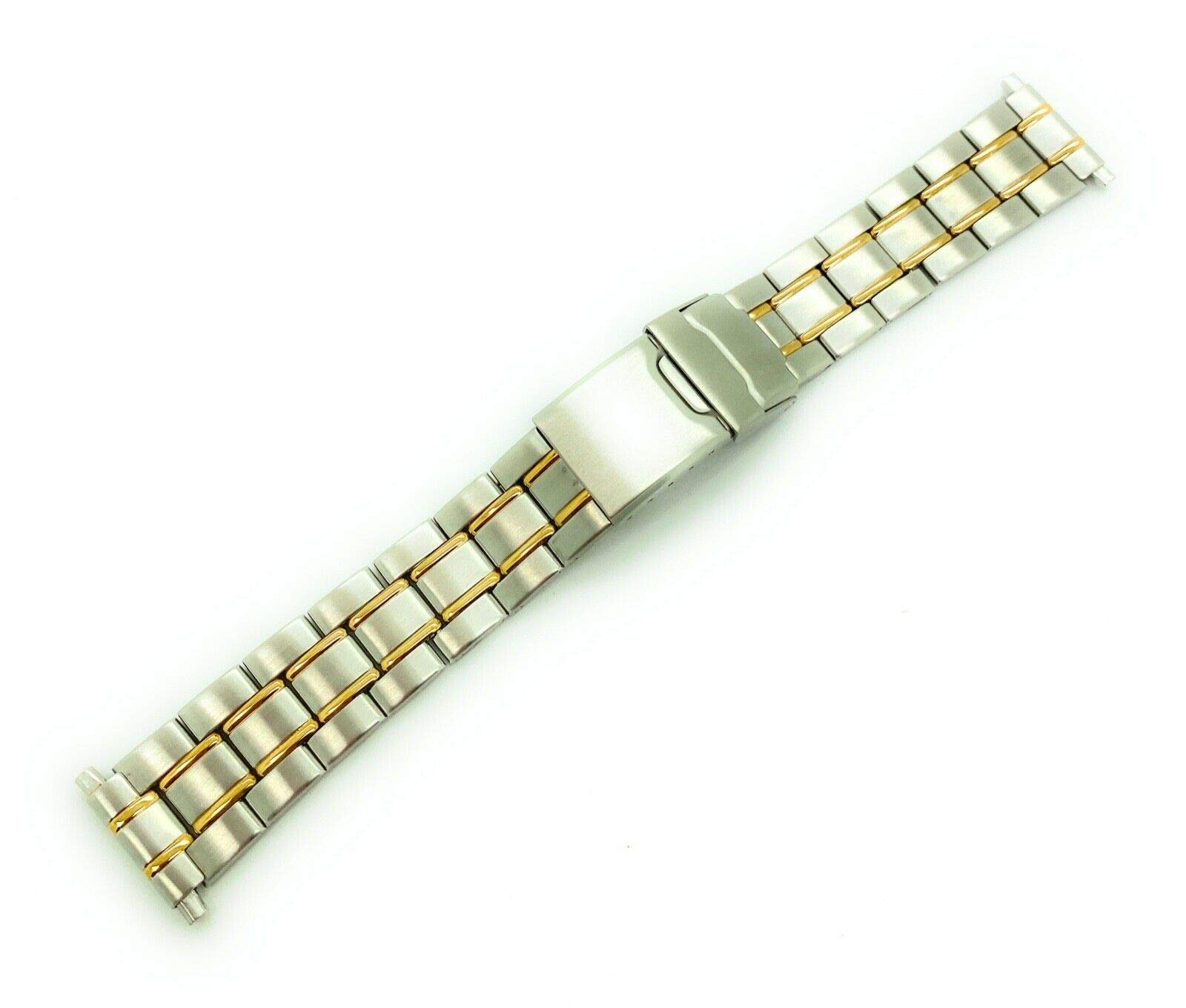 18mm 20mm 22mm Gold and Silver Stainless Steel Metal Watch Band