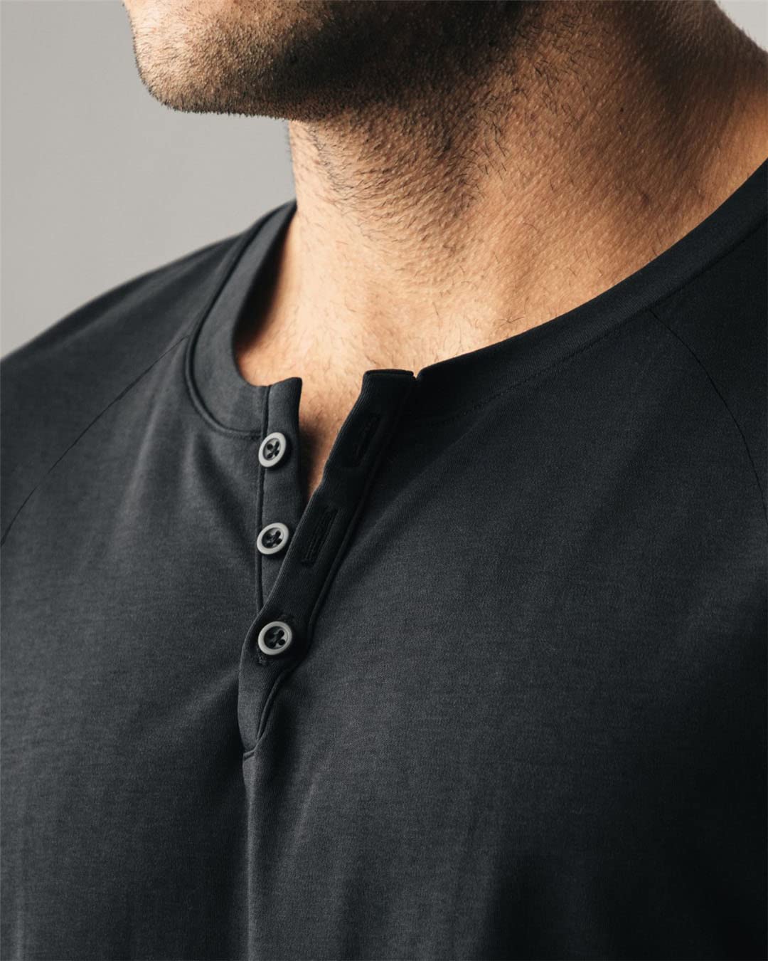 Camisetas de manga corta para hombre, estilo casual, ajustadas, cuello en V, estilo Henley, blanco, XL