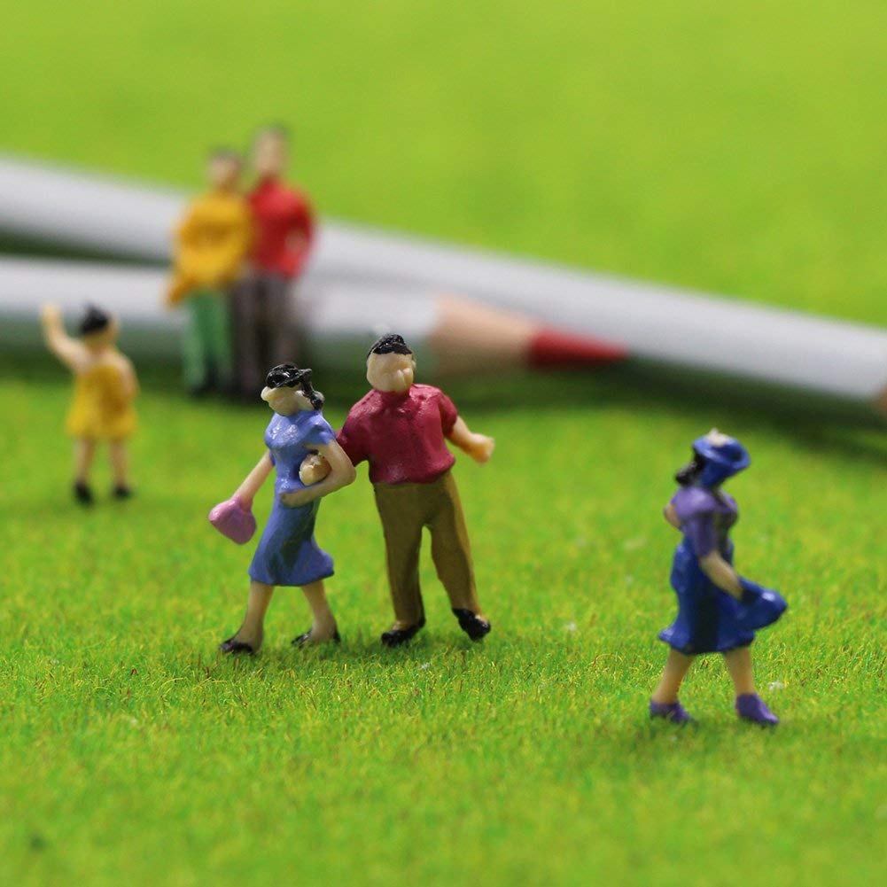Evemodel 100 Figuren stehende Figuren Modellbahn Spur H0 1:87