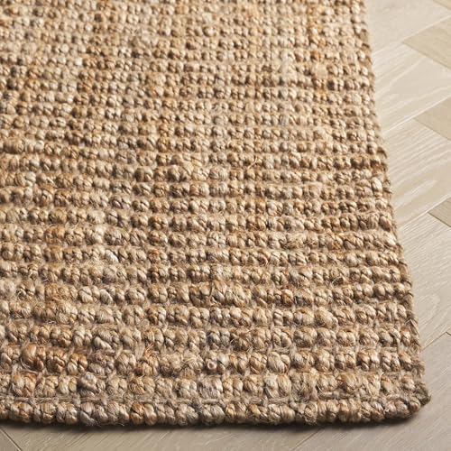 Tapete cuadrado de fibra natural 152x152 cm hecho a mano miniatura 5