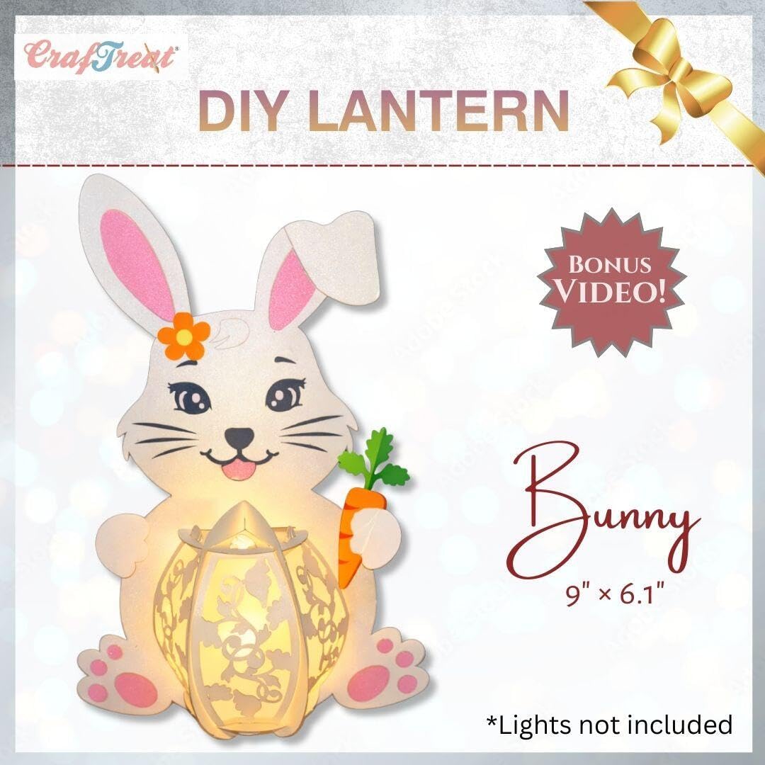 CrafTreat - Bunny Paper Lantern Kit