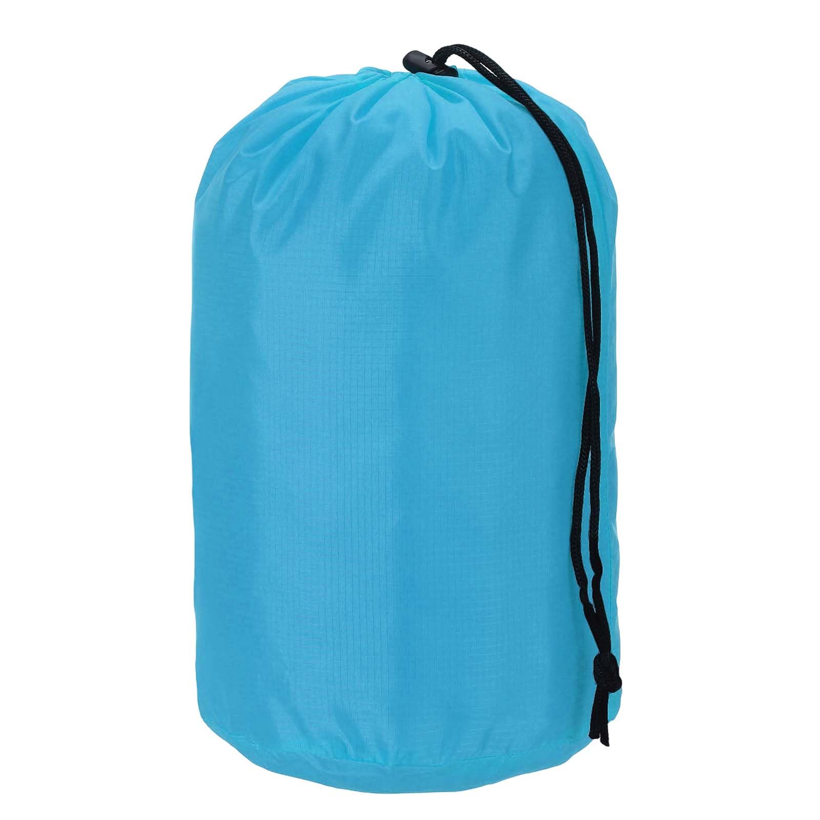 YELARXI Stuff Sack, Nylon Waterproof Storage Sacks Portable Drawstring Dry Stuff Bag Gear Organization with Toggle, 9x16Inch Fit for Backpacking Camping Traveling Hiking(Blue)