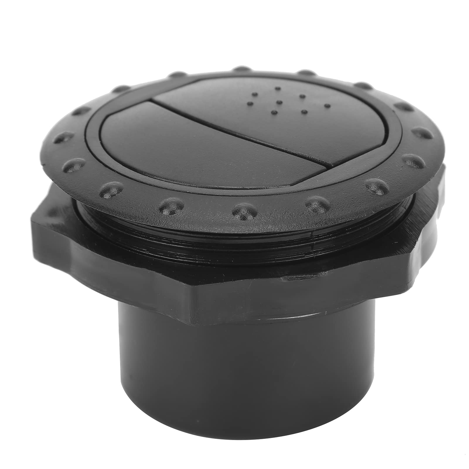 Car Air Conditioning Vent, Air Flow Ventilation Deflector Outlet 60mm Trim Knob Style Maintenance for Rv Bus Boat (Black)