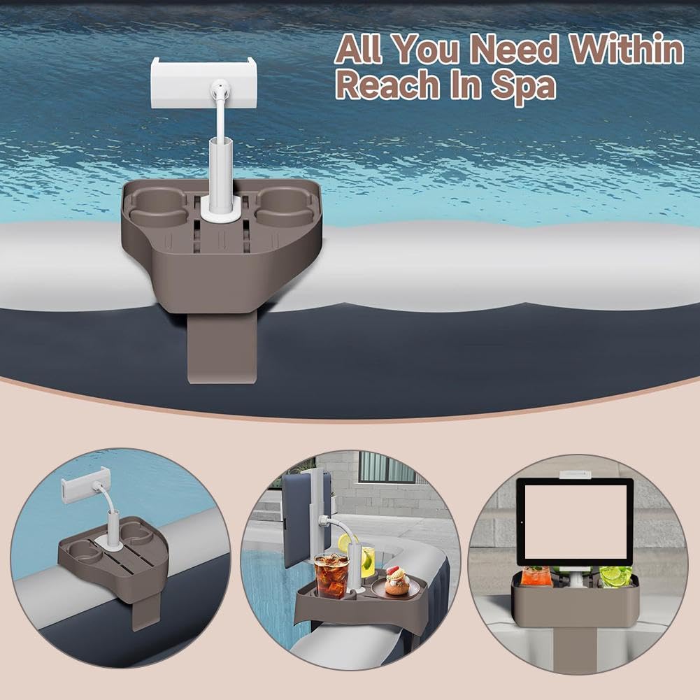 3-in-1 Pool-Organizer Wasserdicht - Handyhalter & Getränkehalter Für Whirlpool & Pool