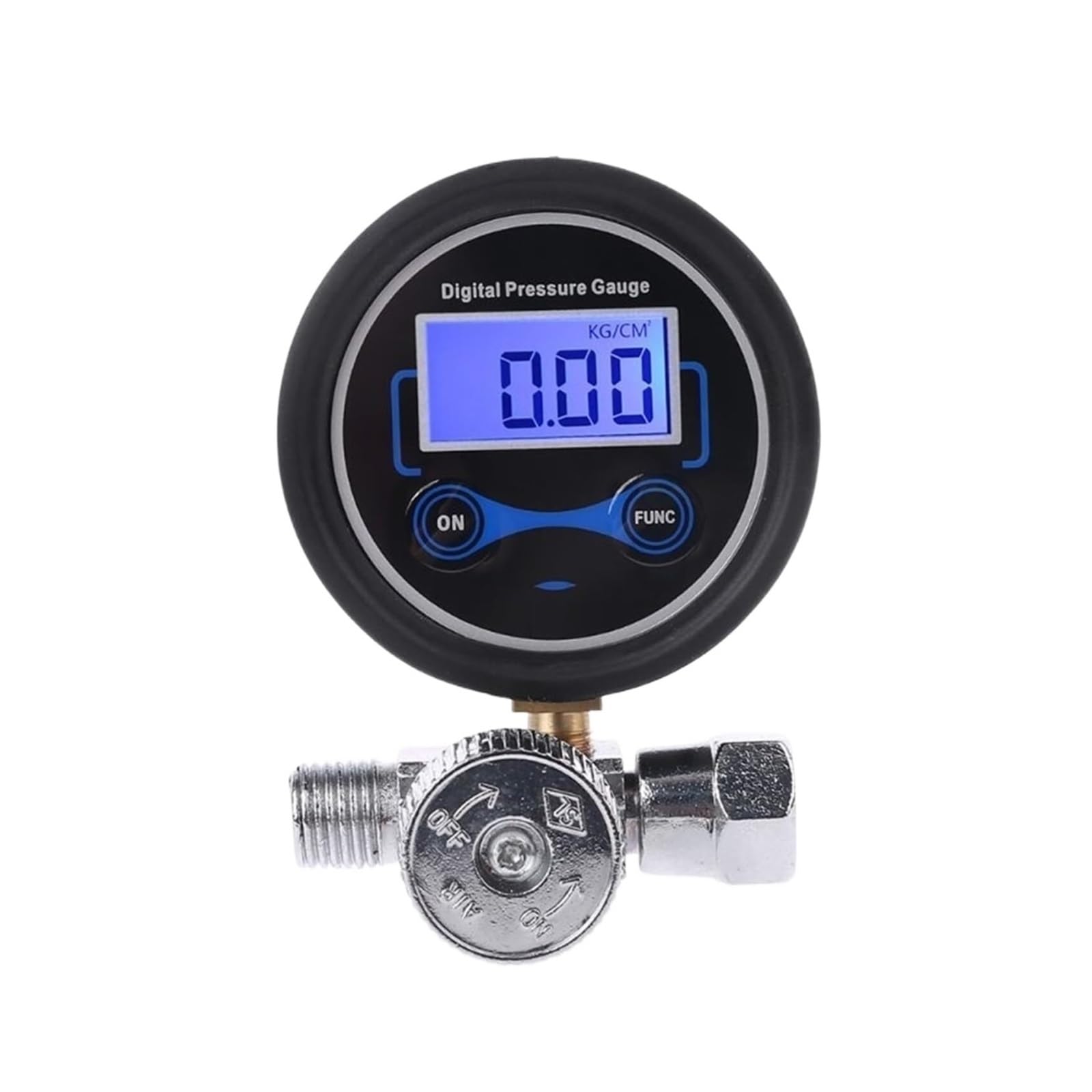 Poahncu One Color Pressure Regulator, 2Pcs Pressure Switch, 1/4" Digital Air Compressor, 200 Psi/Bar/Kpa/Kg/Cm2, Regulator, Spray Guns, Tools, Adjustment Control,For Spray Gun