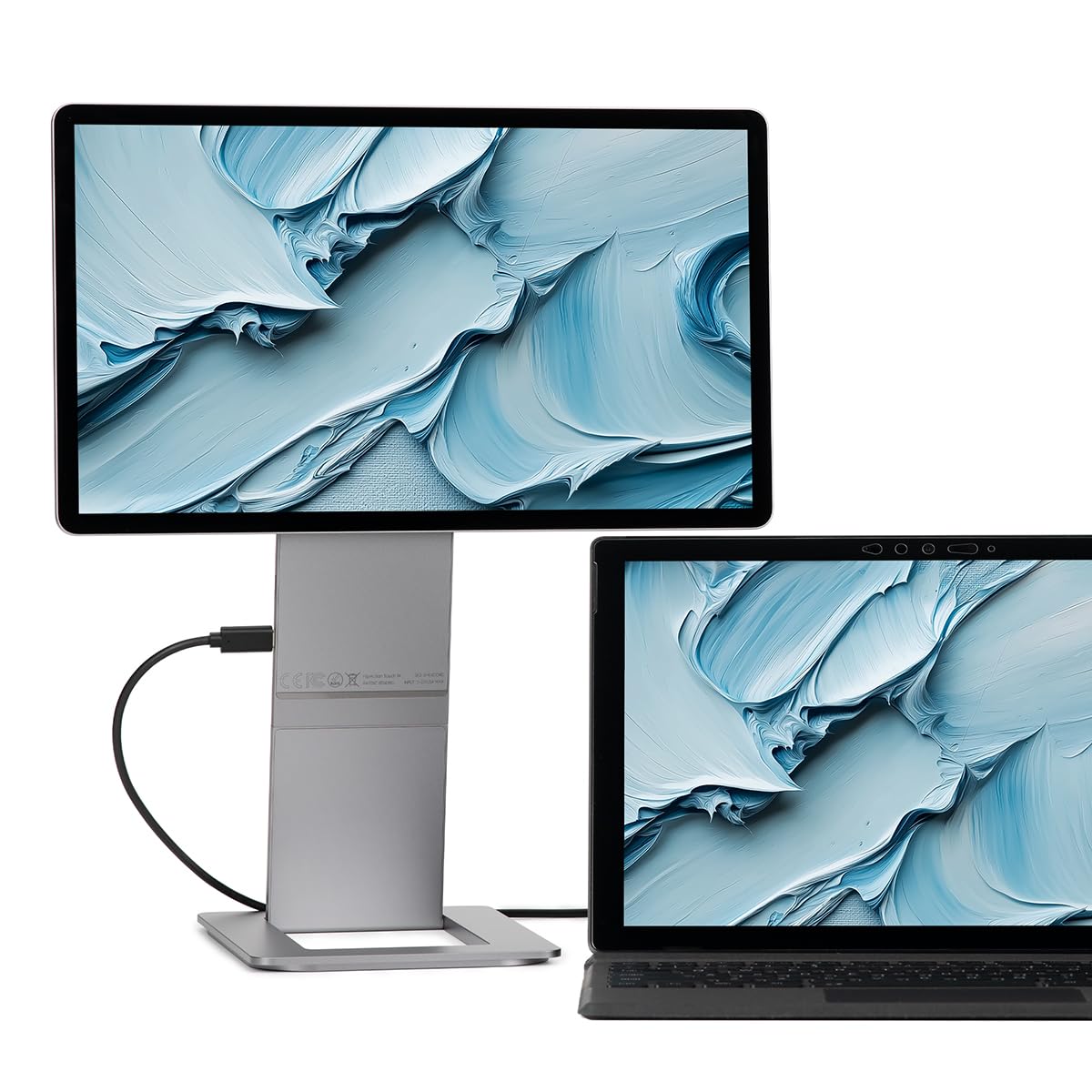SOTSU FlipAction Touch 14" Premium Portable Monitor SFA14TCMG | FHD IPS Pivoting Dual Laptop Screen | Touchscreen for Cellphone, Gaming, and Travel | PC, Chrome, Android, DeX Compatible