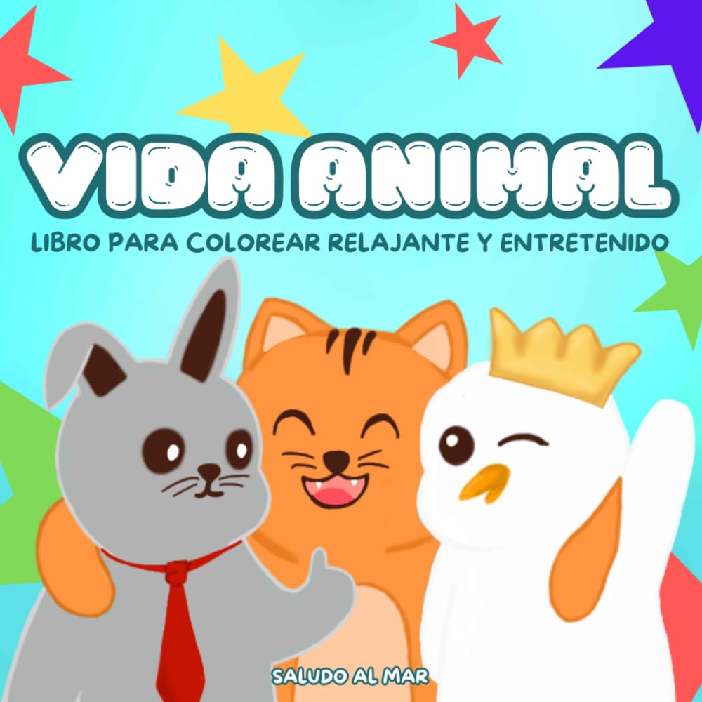 Vida Animal: Libro para colorear relajante y entretenido con frases