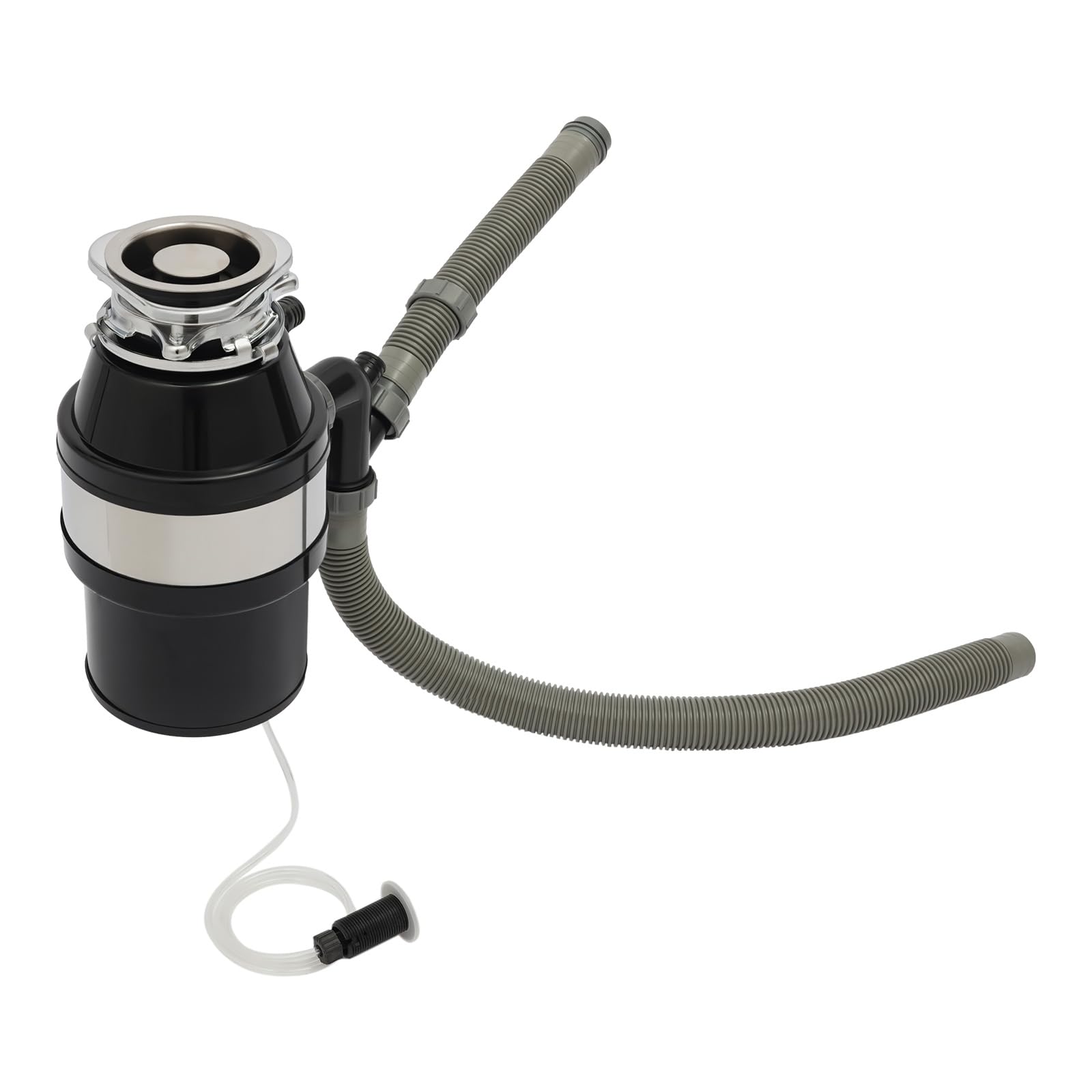 560 W triturador de residuos de cocina, 2600 rpm, residuos de alimentos, con interruptor de aire, triturador de basura doméstica para cocina