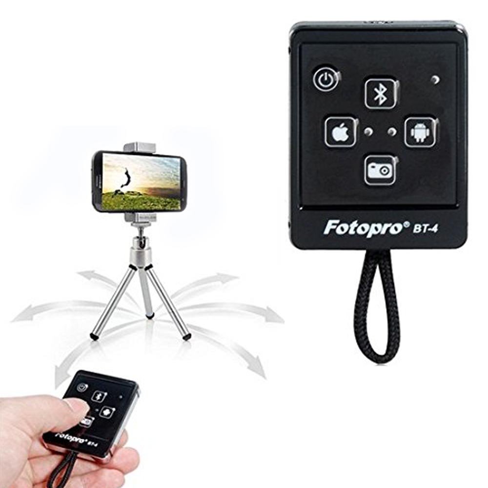 Fotopro - BT-4 - Déclencheur Photo Bluetooth pour Smartphone - Noir