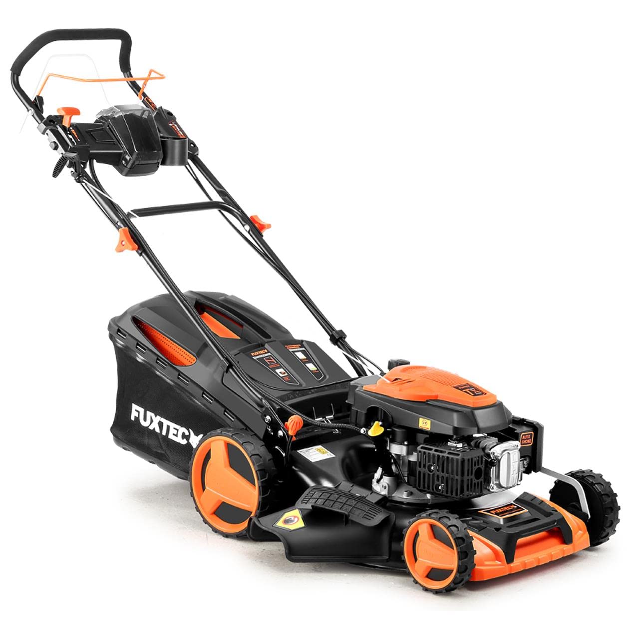 Kosiarka spalinowa FUXTEC 4w1 FX-RM5196eSPRO, 6 KM / 4,4 kW, szer. koszenia 51 cm, naped tylny regulowany, 4-suwowa, 25–75 mm, kosz 60 l i funkcja mulczowania