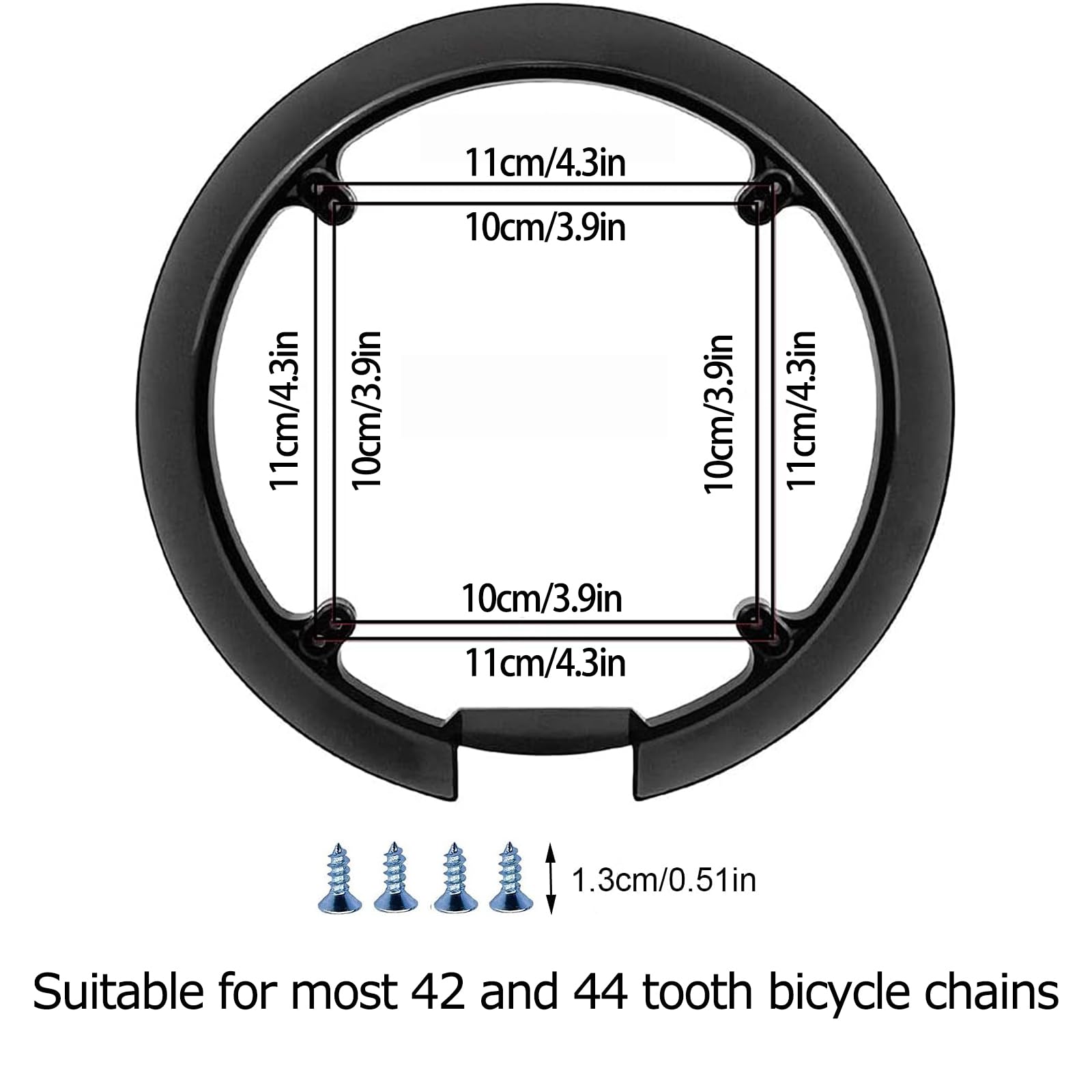 1pc 95mm 42T Vélo MTB Pédalier Chaîne Roue Housse Protection Protecteur