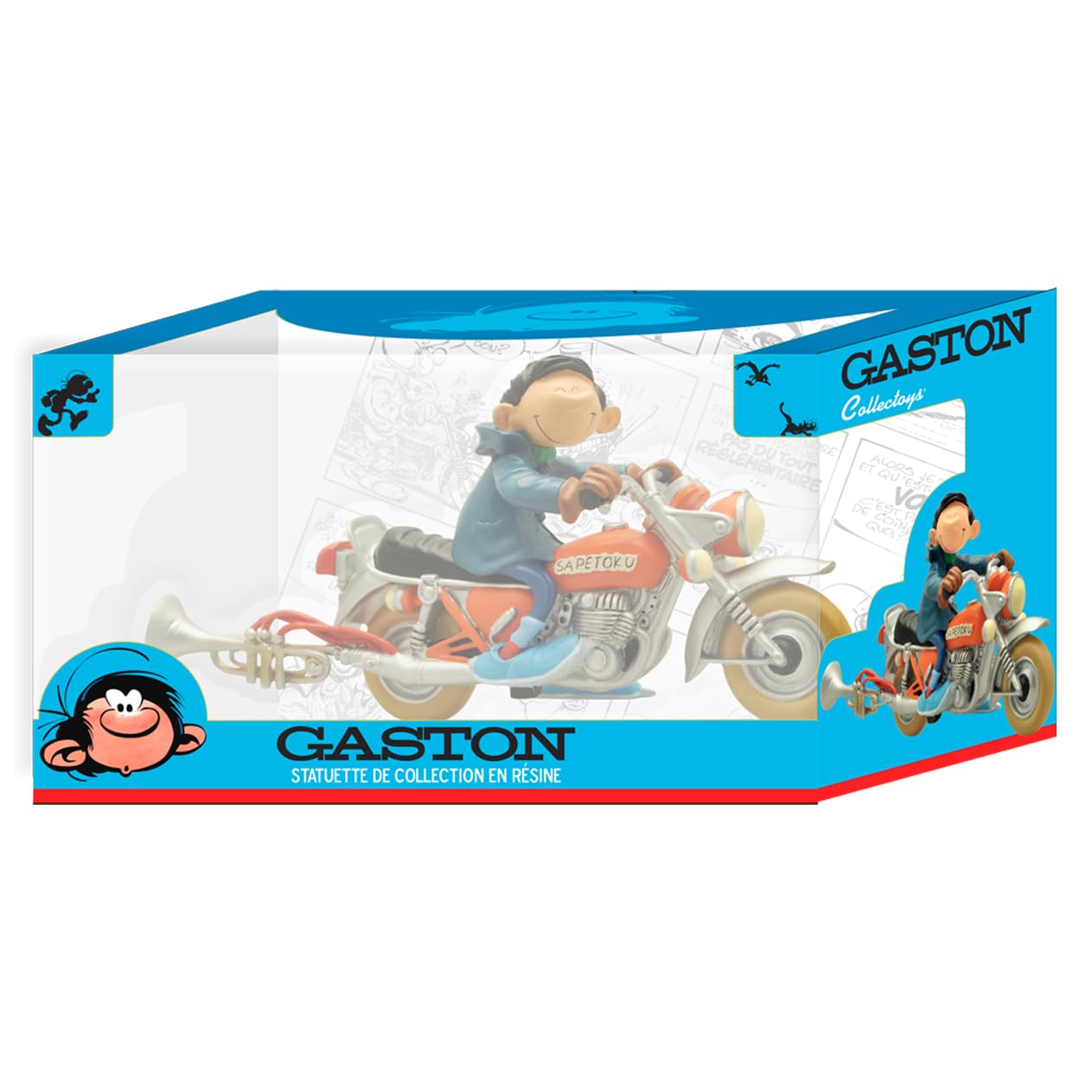Figurine Gaston Lagaffe En Duffle-coat – Plastoy Collectoys, Résine, 2007, Collection