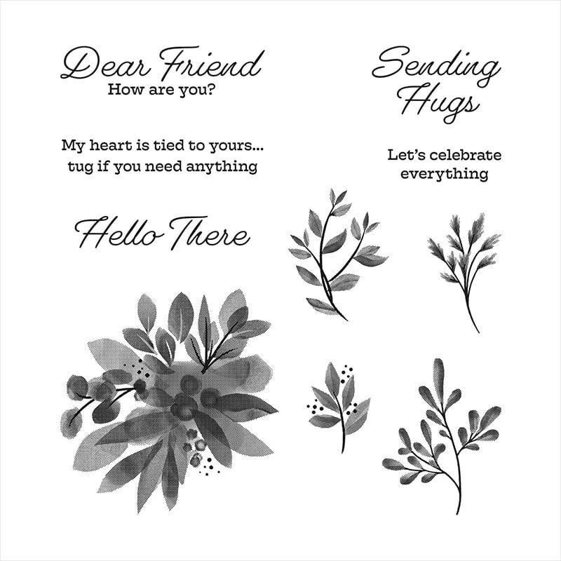 Edens Garden Stamp Set and Eden Flowers Sentiments Clear Stamps Scrapbooking Album Decoration Card Making Die Cuts Design Craft Greetings Mould Blade Punch, (only Clear Stamps)