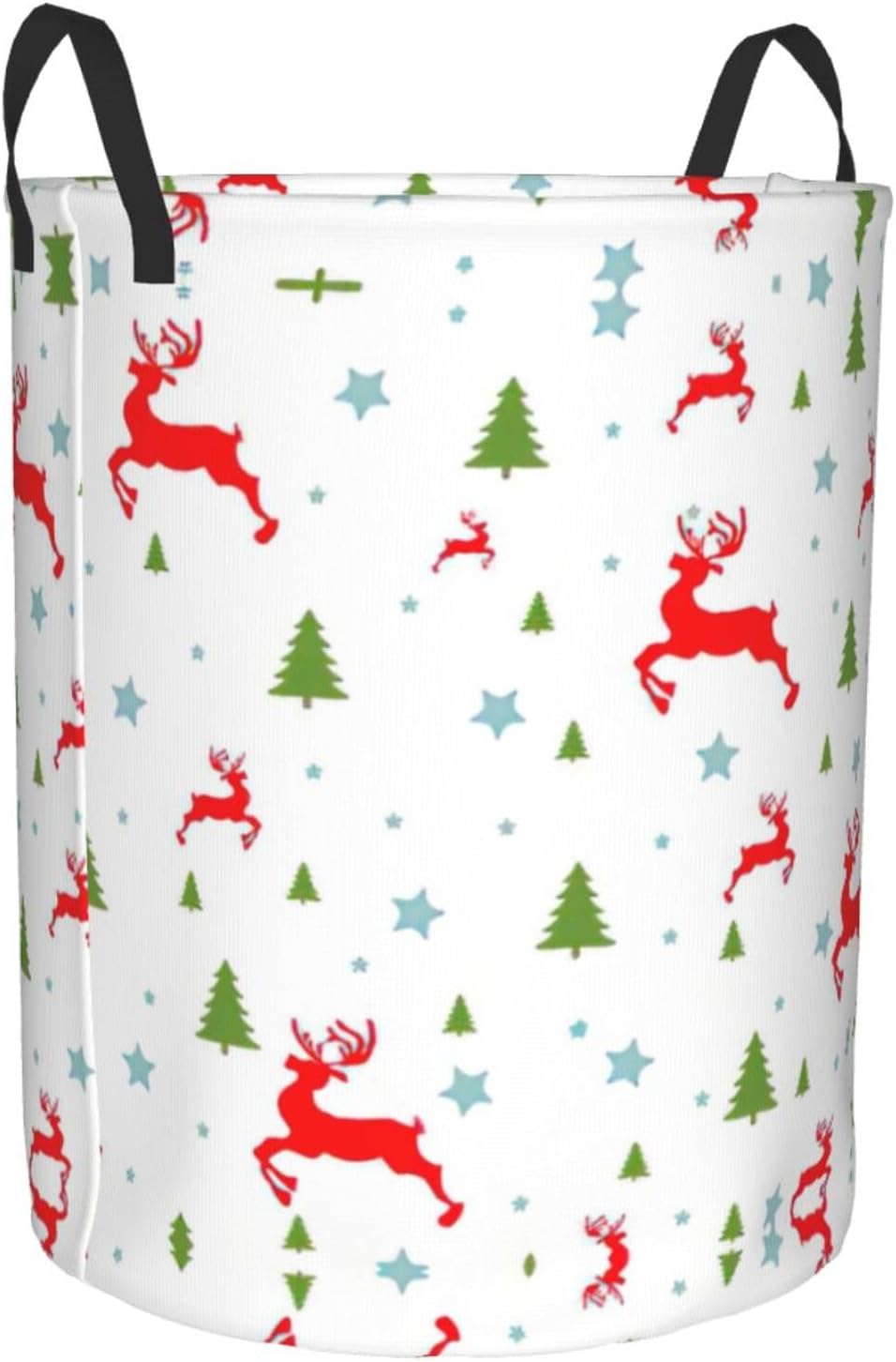 Christmas Holiday Oxford Cloth Laundry Basket,Conveniently Sized For Kitchen,Living Room,Bathroom,And More