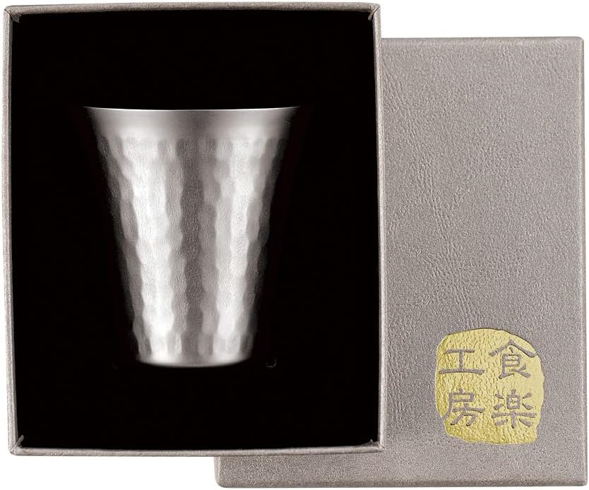 Asahi Kasumi Titanium Cold Sake Cup 1PC 2.3 fl oz (65 ml) Gift Packaging