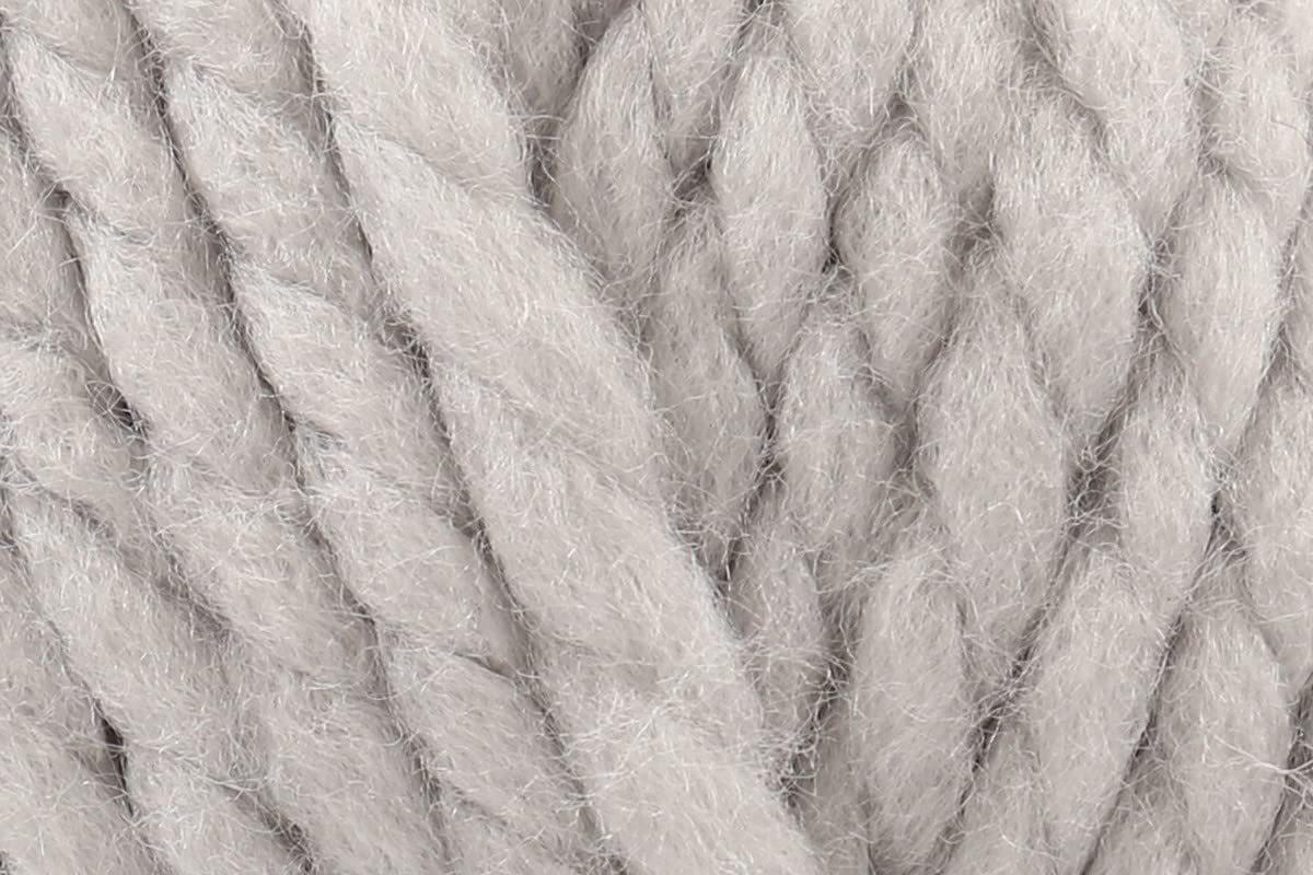 James C Brett Top Value Super Chunky Yarn - 100% Acrylic Crochet Knitting Wool for Throws, Scarves & Cardigans - TSC11 - Soft Grey - 5 x 100g Balls