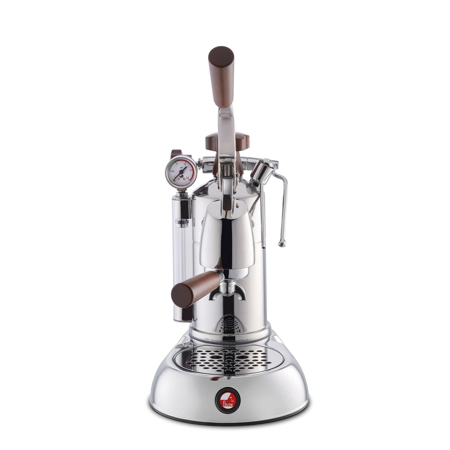 La Pavoni Smeg Stradivari Professional Lusso LPLSPH01EU - Cafetera con mango de palanca con capacidad de 1,6 l, acero