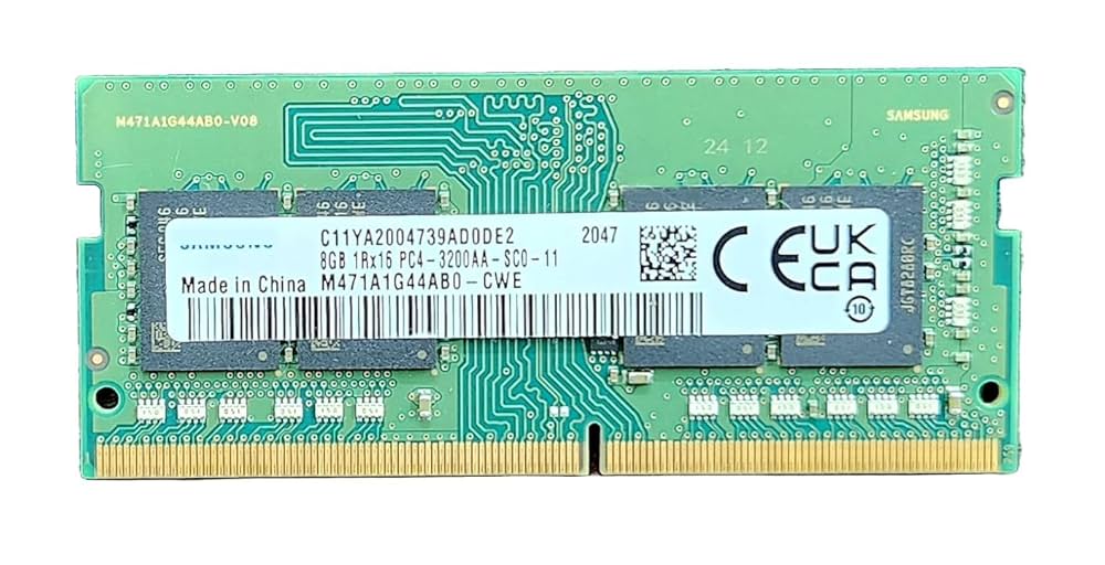 16GB DDR4 3200 (8GB×2) M471A1G44AB0-CWE Samsung 16G (2X 8GB) DDR4 3200MHz PC4-25600 SODIMM Memory